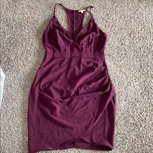 Burgundy dress